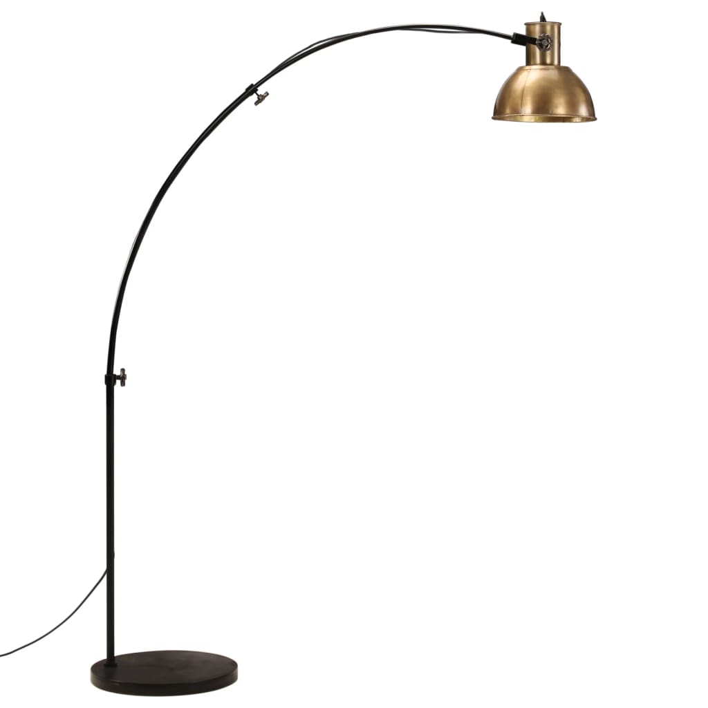 Lampadaire 25 W E27 150 cm couleur laiton antique