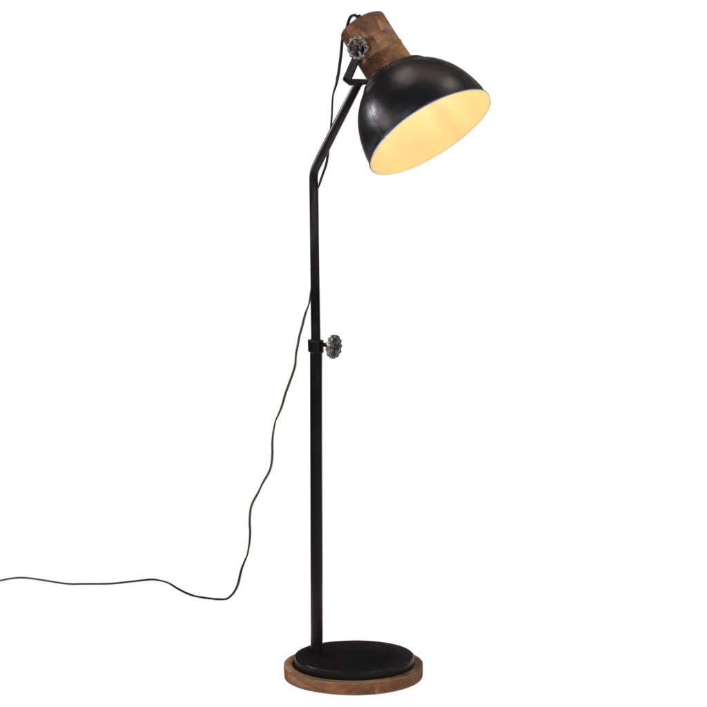 Lampadaire 25 W E27 30x30x100-150 cm noir