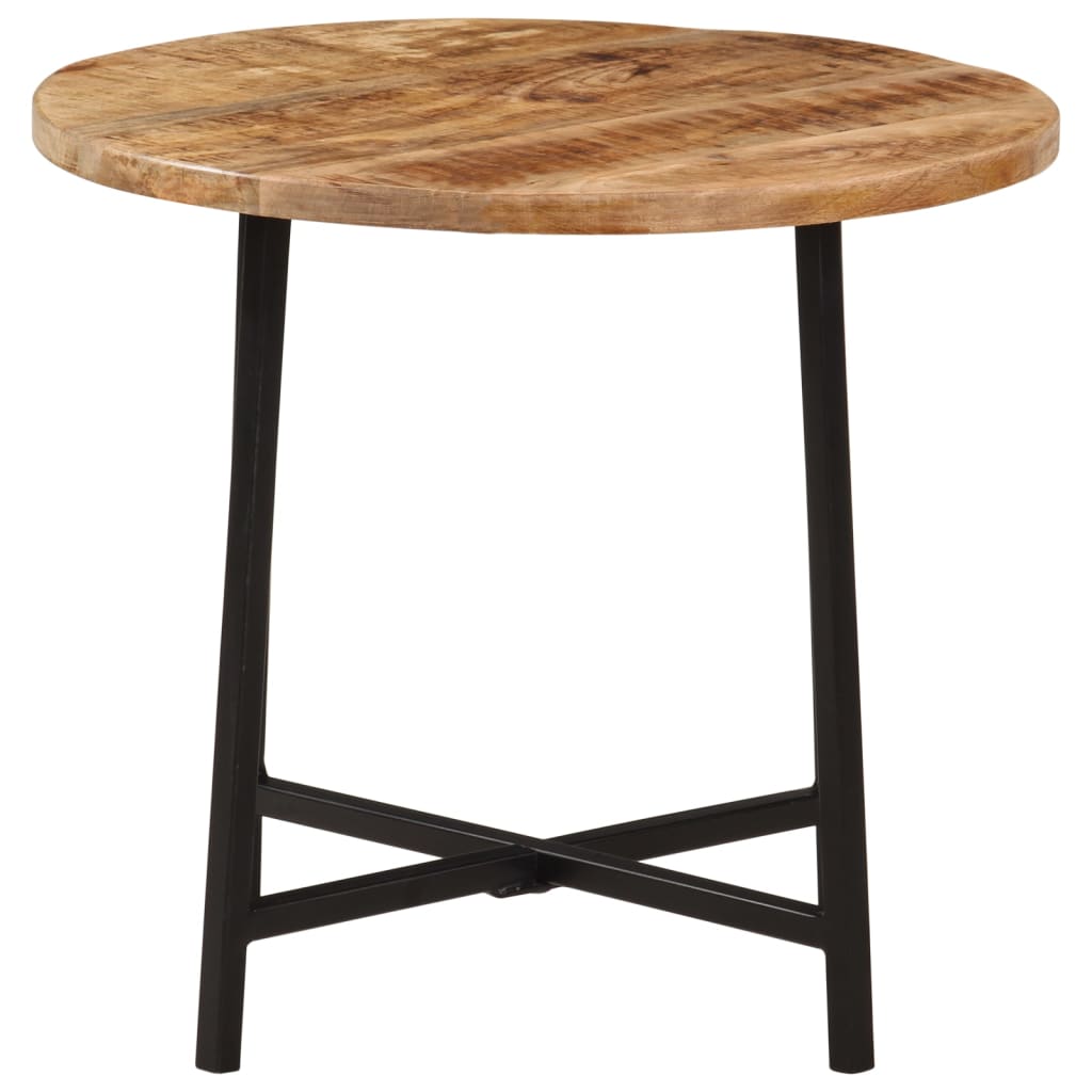 Table basse 35x35x45 cm en manguier massif et fer