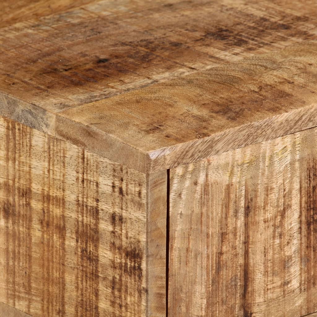 Nachtkastje wandgemonteerd 40x30x13,5 cm massief mangohout