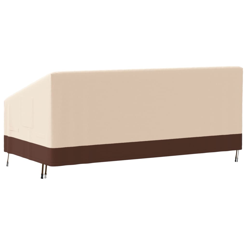 Tuinhoes 2-zitsbank 600D 137x97x48/74 cm oxford beige