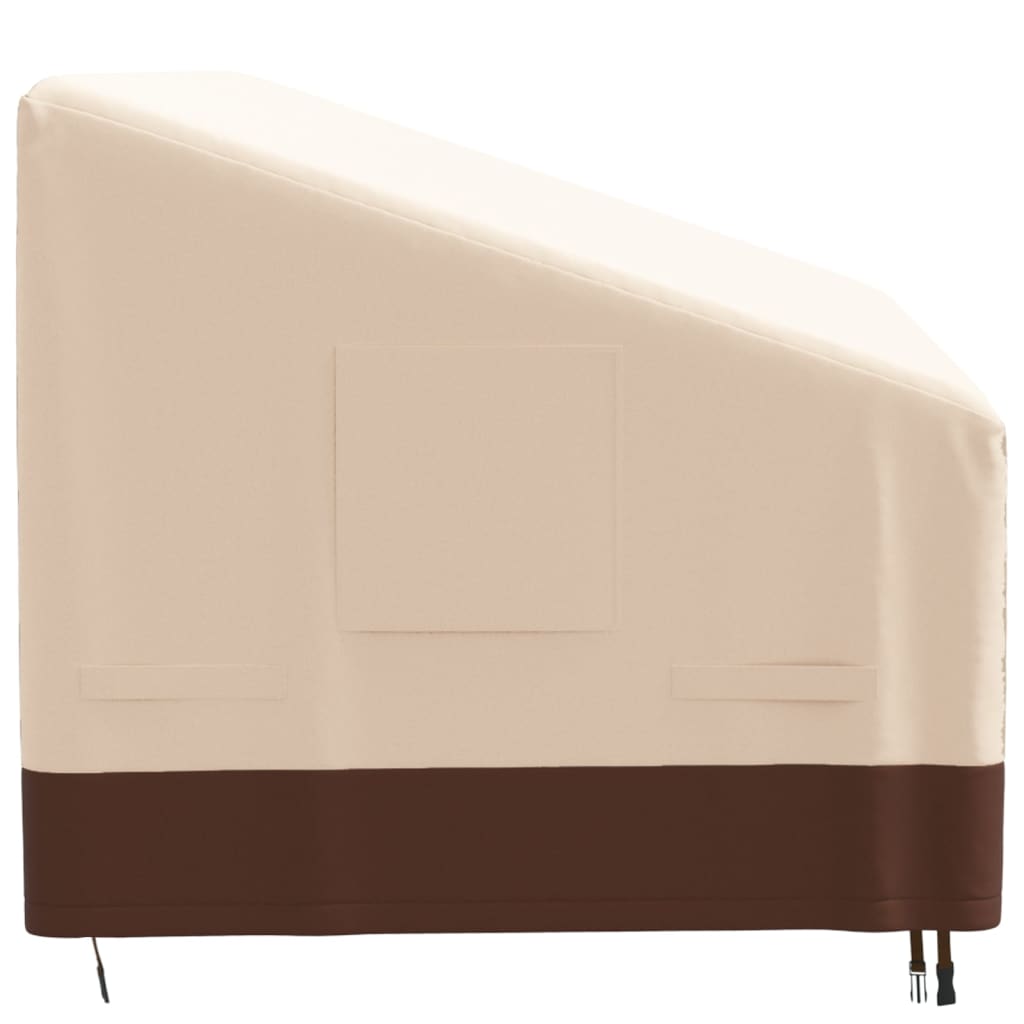 Tuinhoes 2-zitsbank 600D 137x97x48/74 cm oxford beige