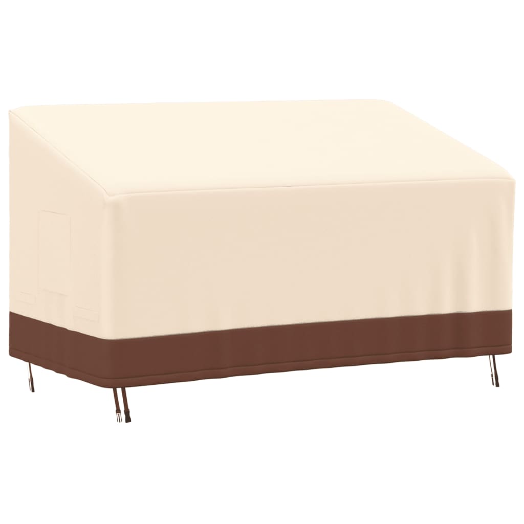 Tuinhoes 2-zitsbank 600D 137x97x48/74 cm oxford beige