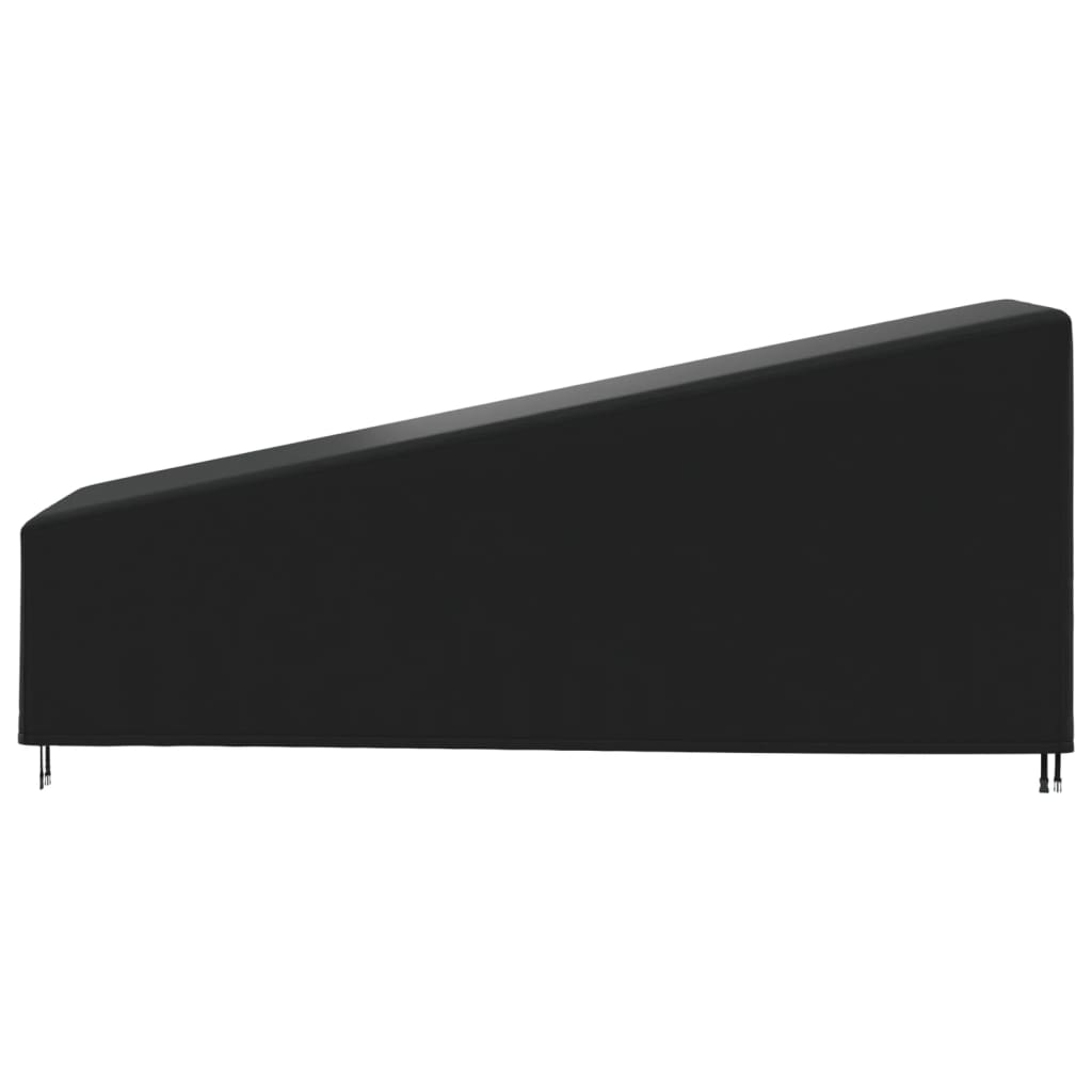 Housse de transat 420D 210x80x45/75 cm oxford noir