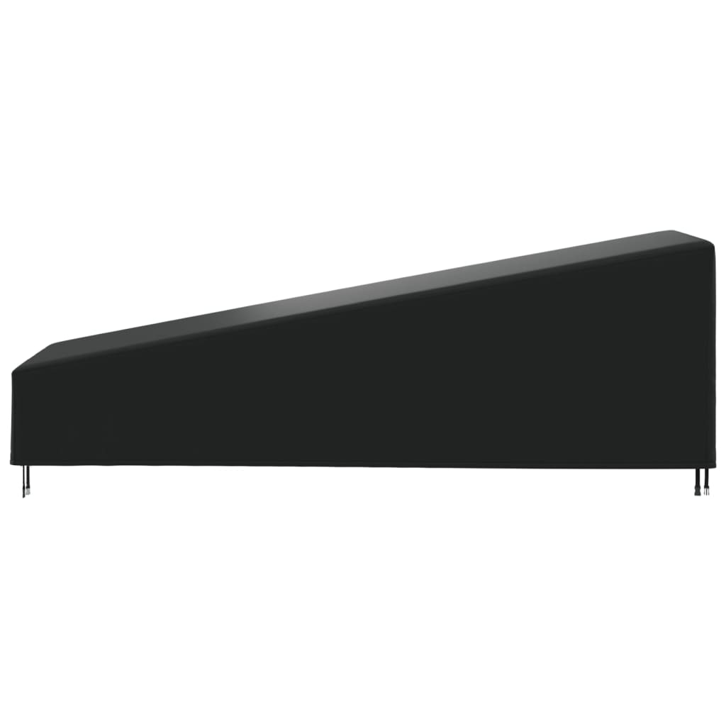 Housse de transat 420D 210x80x45/75 cm oxford noir