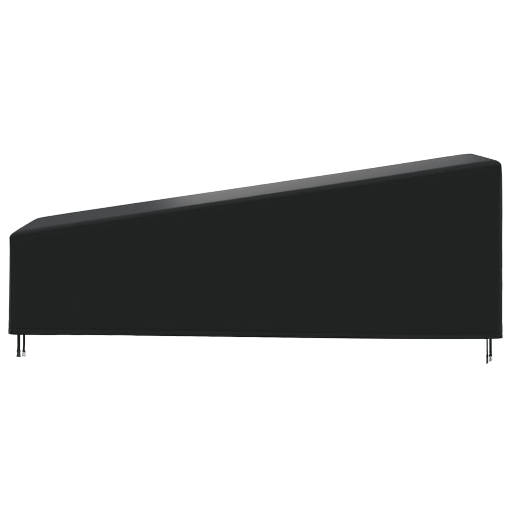 Housse de transat 420D 210x80x45/75 cm oxford noir