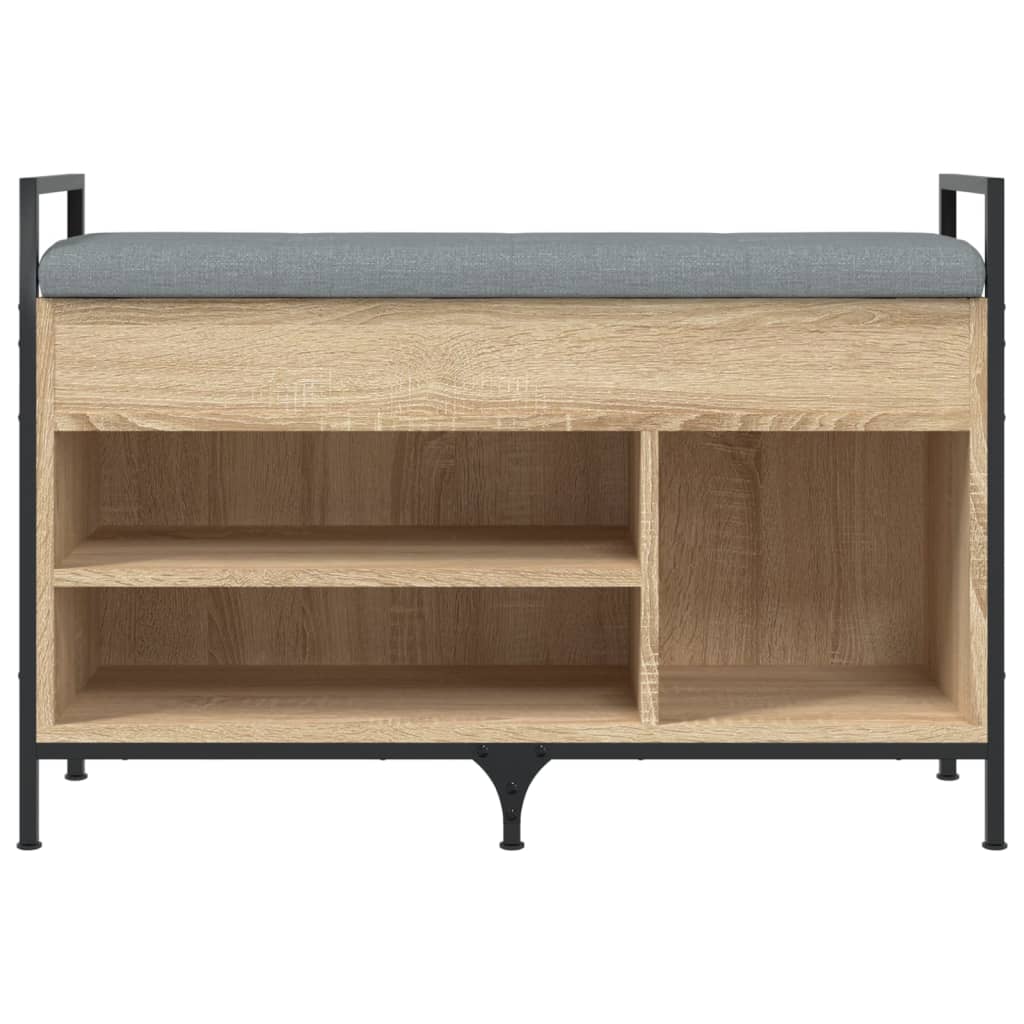 Schoenenbank 65,5x32x57,5 cm bewerkt hout eikenkleurig