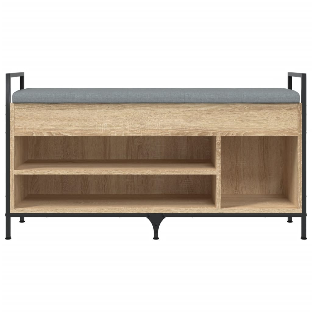 Schoenenbank 65,5x32x57,5 cm bewerkt hout eikenkleurig