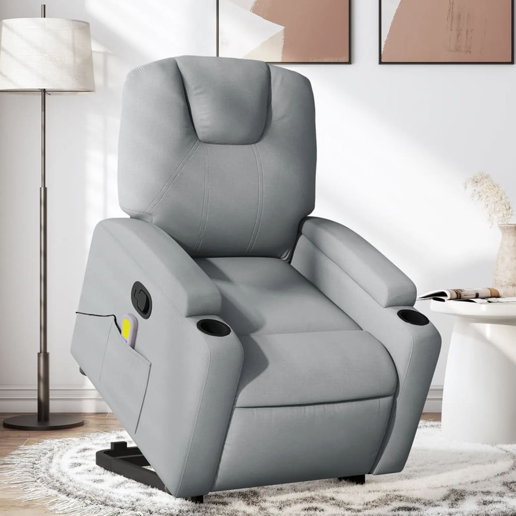 Fauteuil de massage debout, tissu réglable électriquement