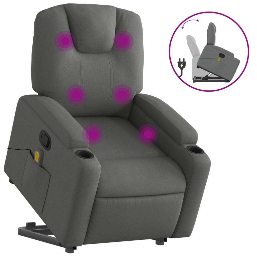 Fauteuil de massage debout, tissu réglable électriquement