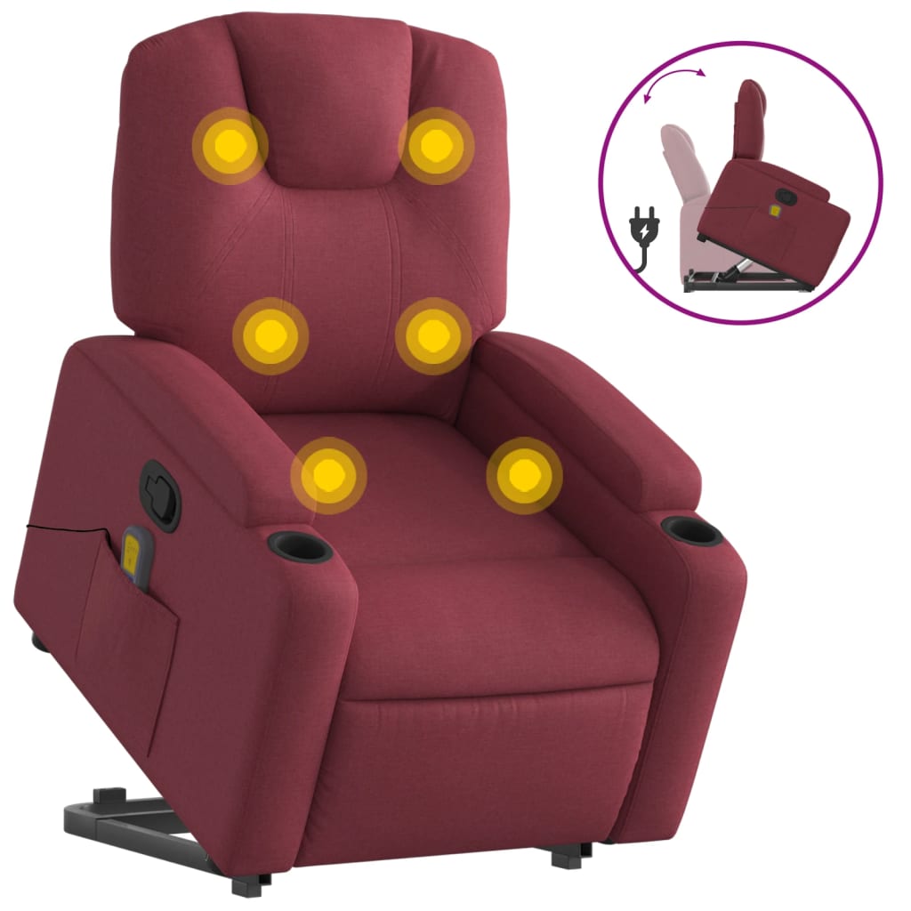 Fauteuil de massage debout, tissu réglable électriquement