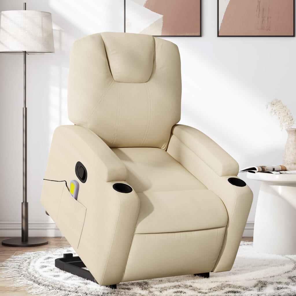 Fauteuil de massage debout, tissu réglable électriquement