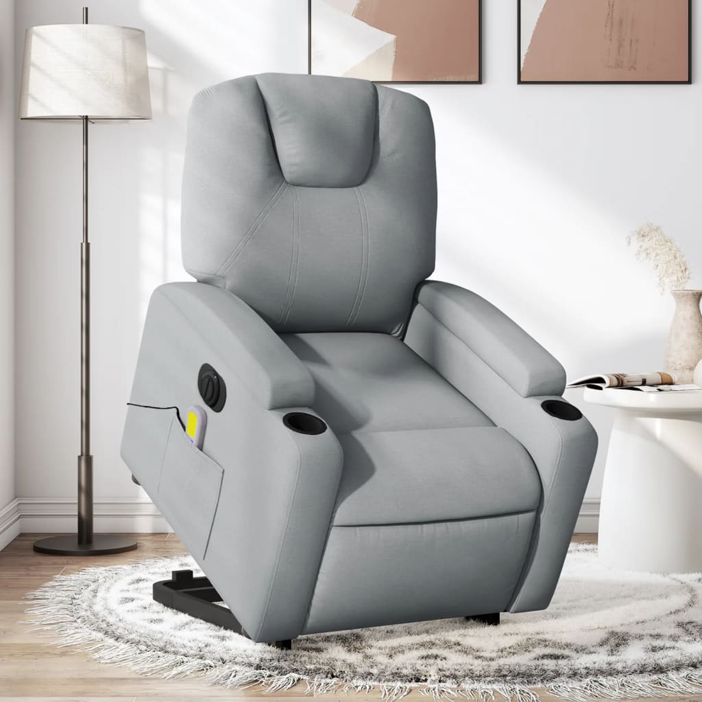 Fauteuil de massage debout, tissu réglable électriquement