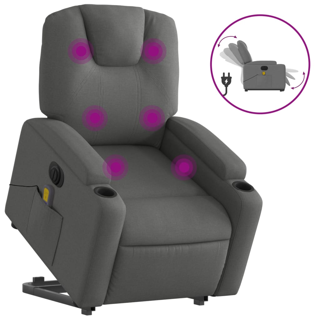 Fauteuil de massage debout, tissu réglable électriquement