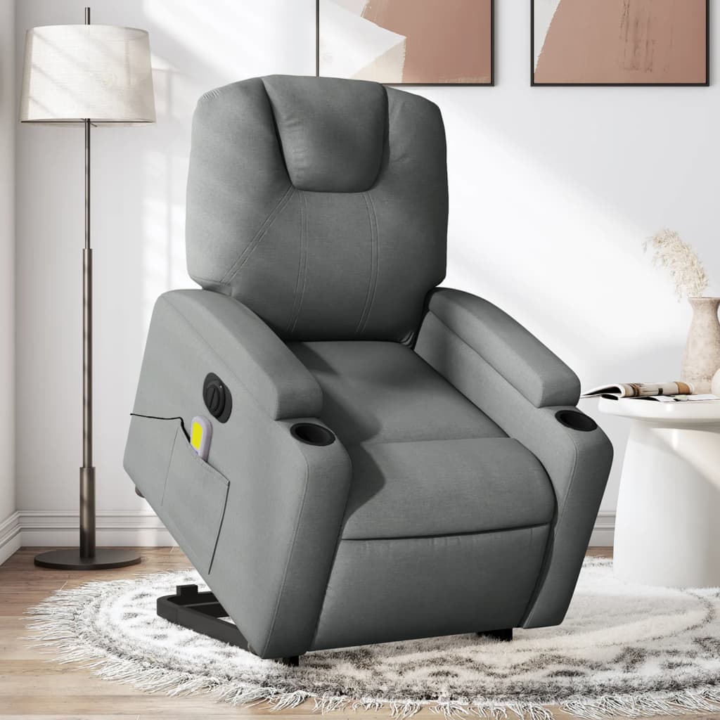 Fauteuil de massage debout, tissu réglable électriquement