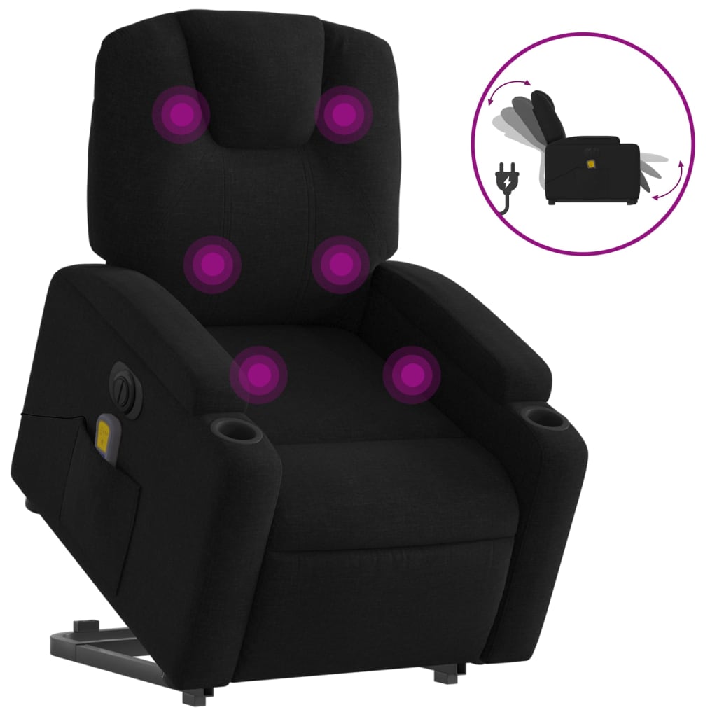 Fauteuil de massage debout, tissu réglable électriquement