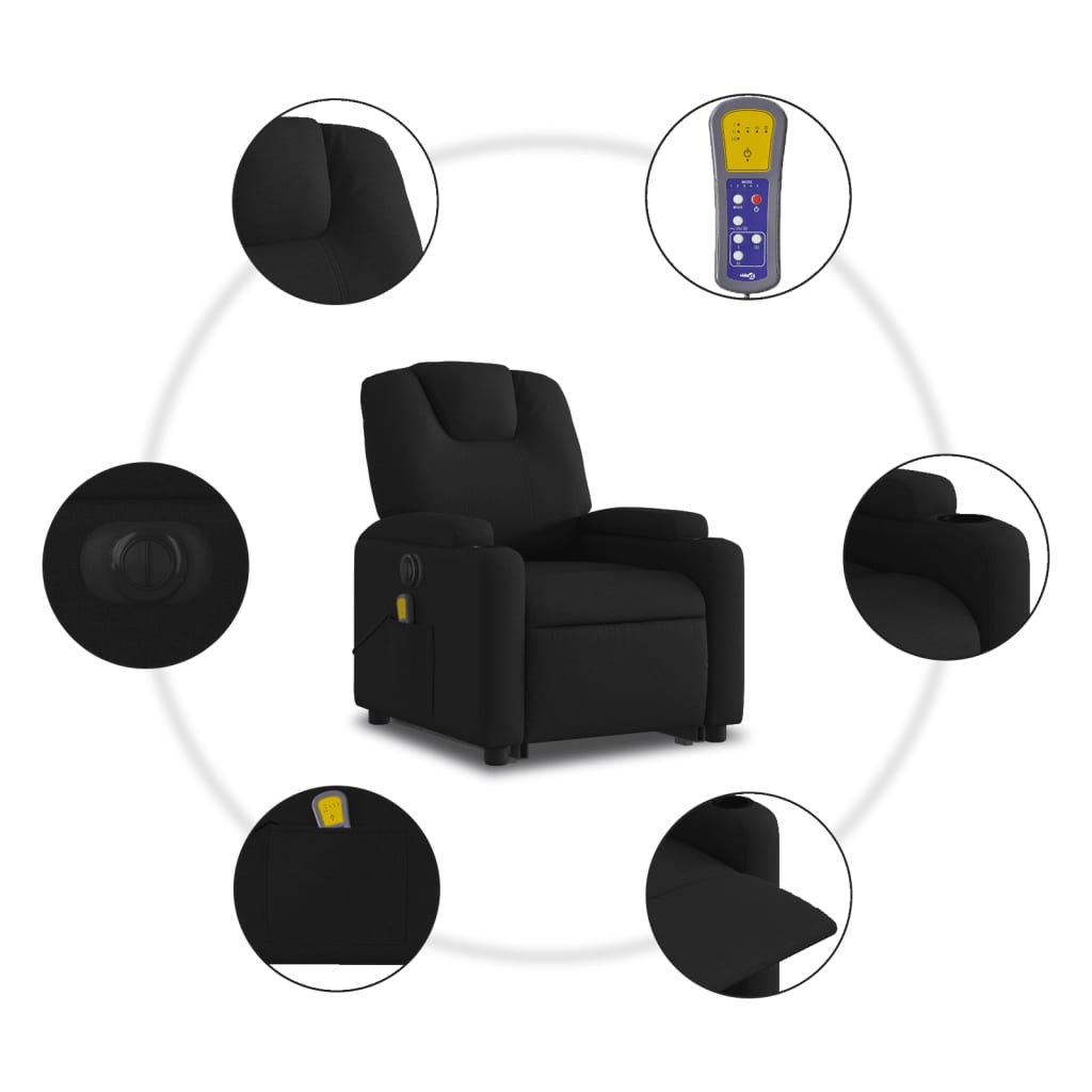 Fauteuil de massage debout, tissu réglable électriquement