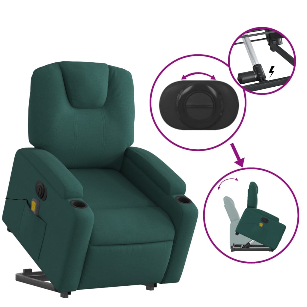 Fauteuil de massage debout, tissu réglable électriquement