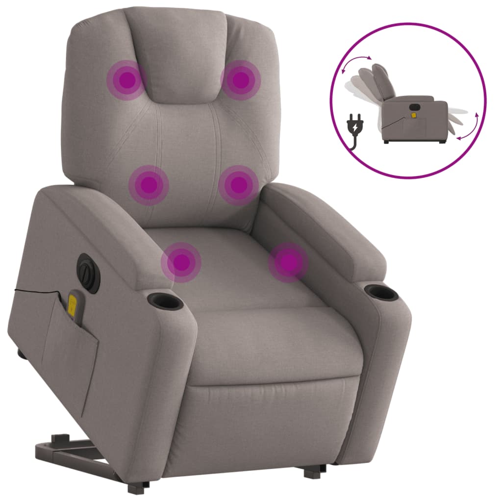 Fauteuil de massage debout, tissu réglable électriquement