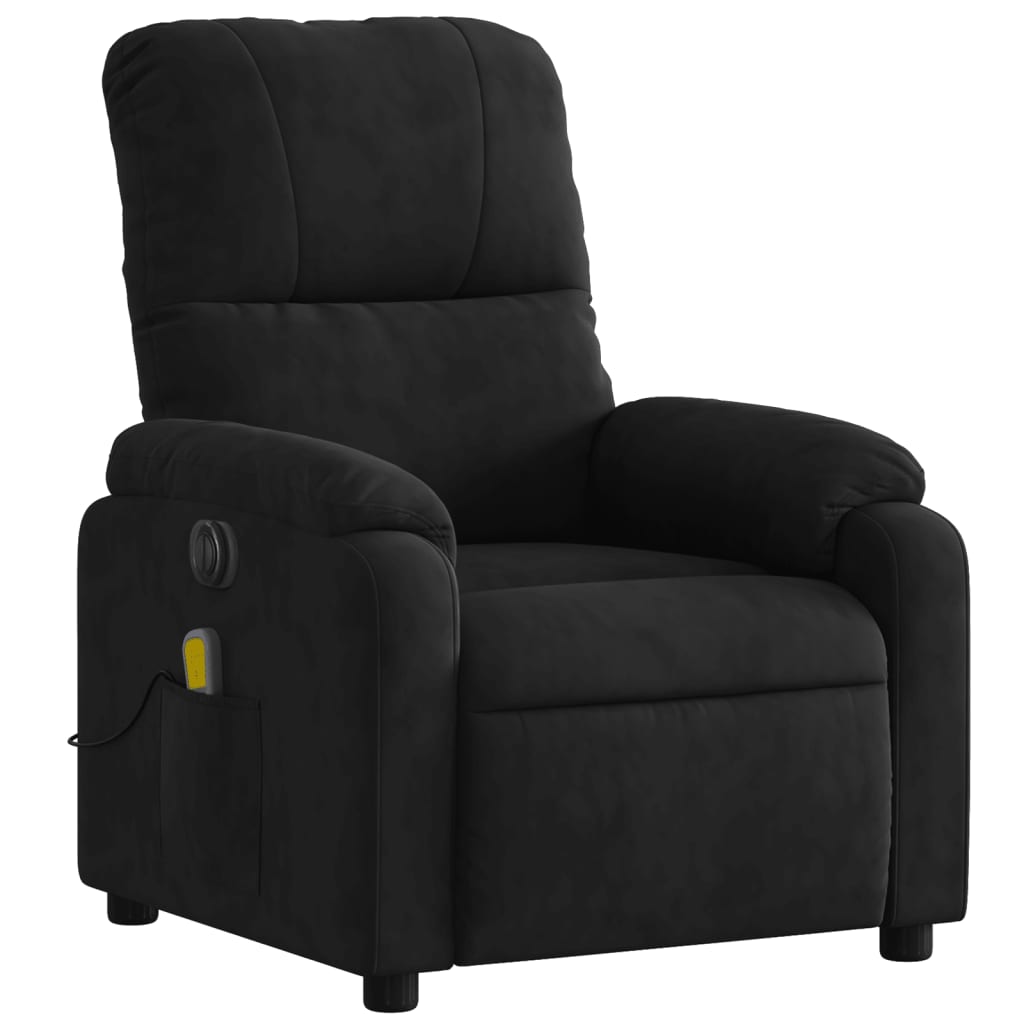 Fauteuil de massage en tissu microfibre à réglage électrique