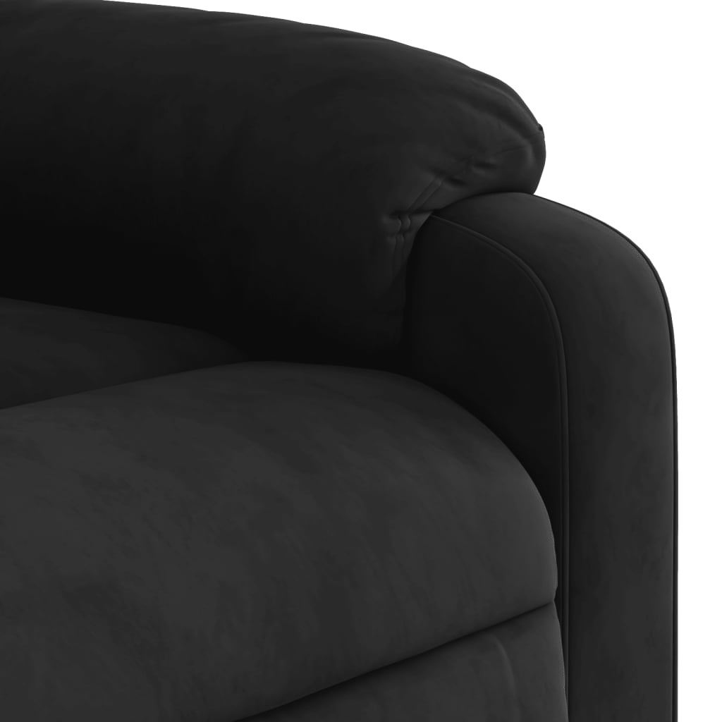 Fauteuil de massage en tissu microfibre à réglage électrique