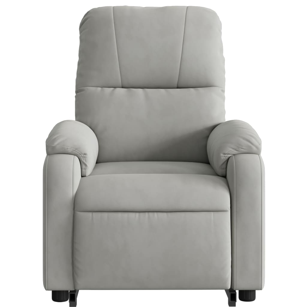 Fauteuil de massage debout, tissu microfibre réglable électriquement