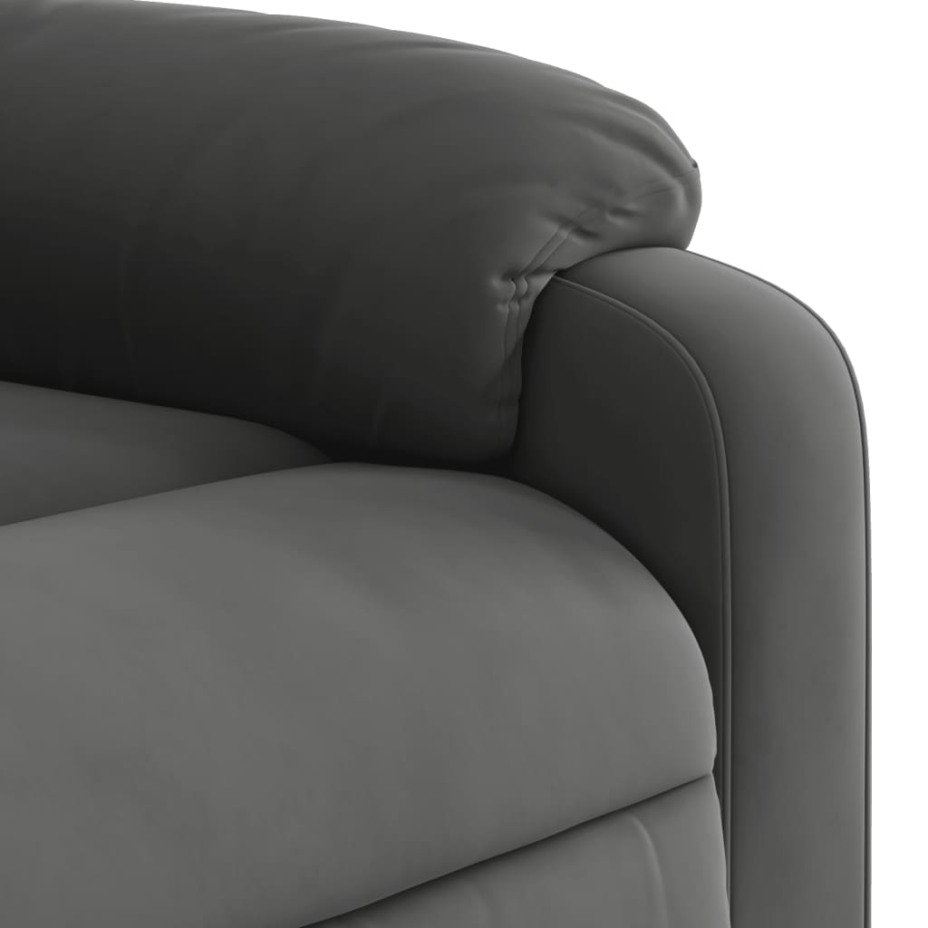 Fauteuil de massage debout, tissu microfibre réglable électriquement