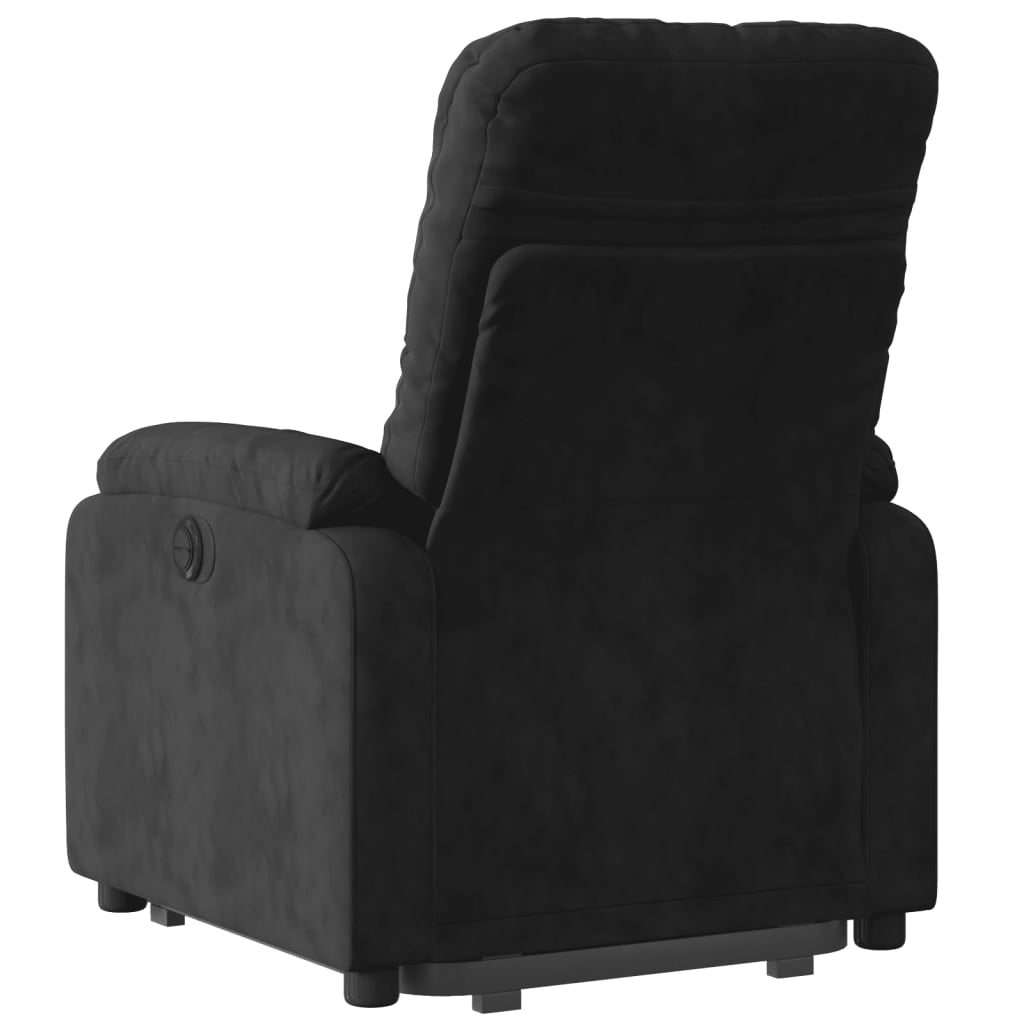 Fauteuil de massage debout, tissu microfibre réglable électriquement