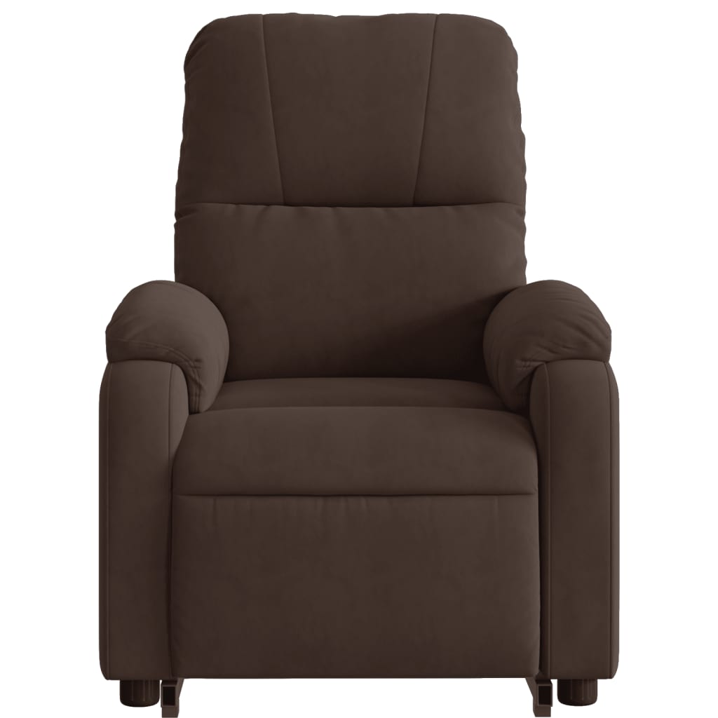 Fauteuil de massage debout, tissu microfibre réglable électriquement