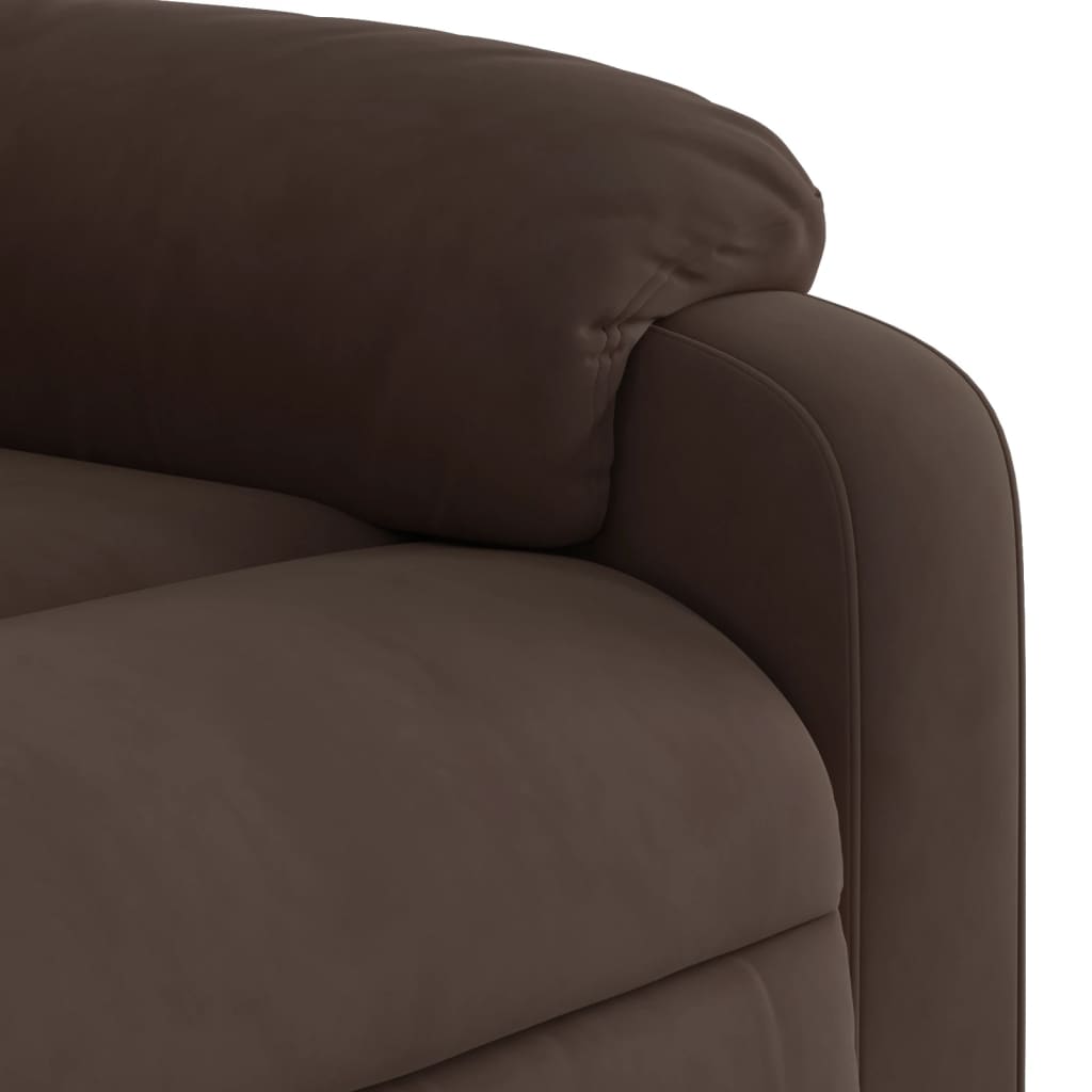 Fauteuil de massage debout, tissu microfibre réglable électriquement