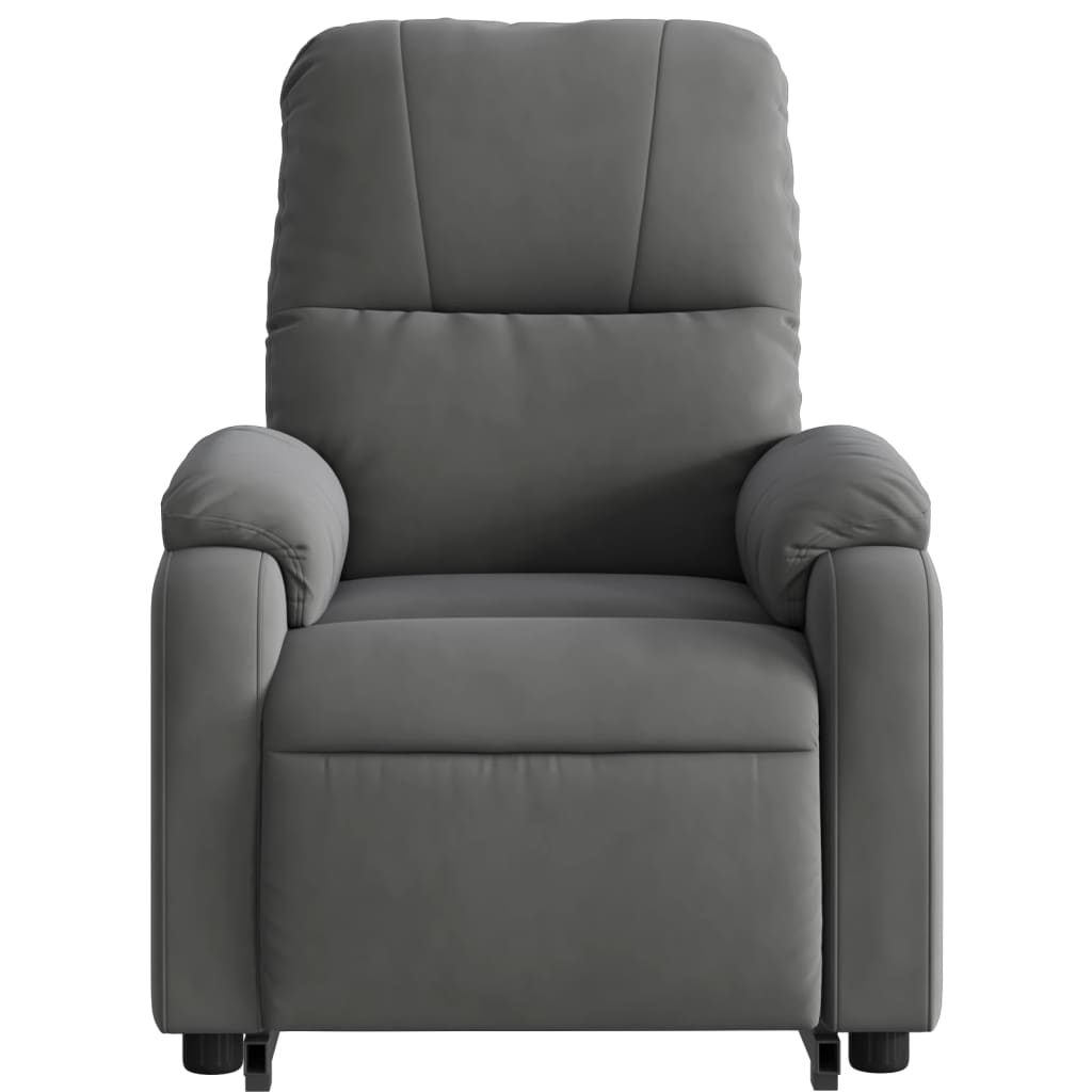 Fauteuil de massage debout, tissu microfibre réglable électriquement