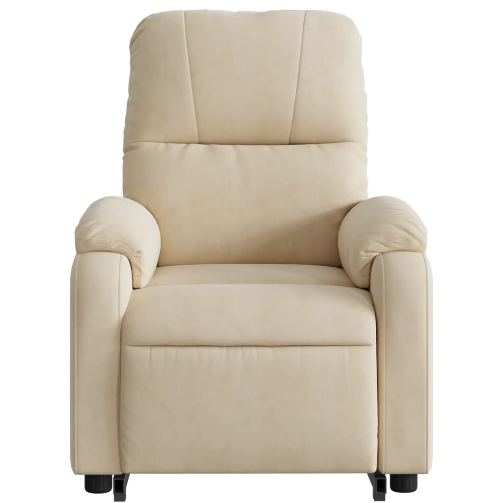 Fauteuil de massage debout, tissu microfibre réglable électriquement