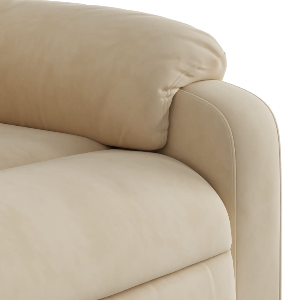 Fauteuil de massage debout, tissu microfibre réglable électriquement