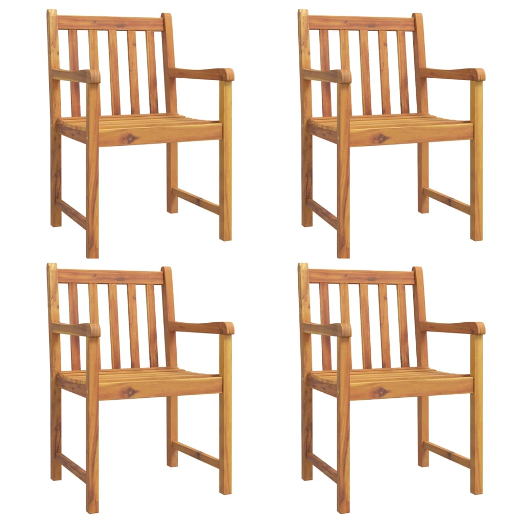 Chaises de jardin 8 pcs 56x55,5x90 cm bois d'acacia massif