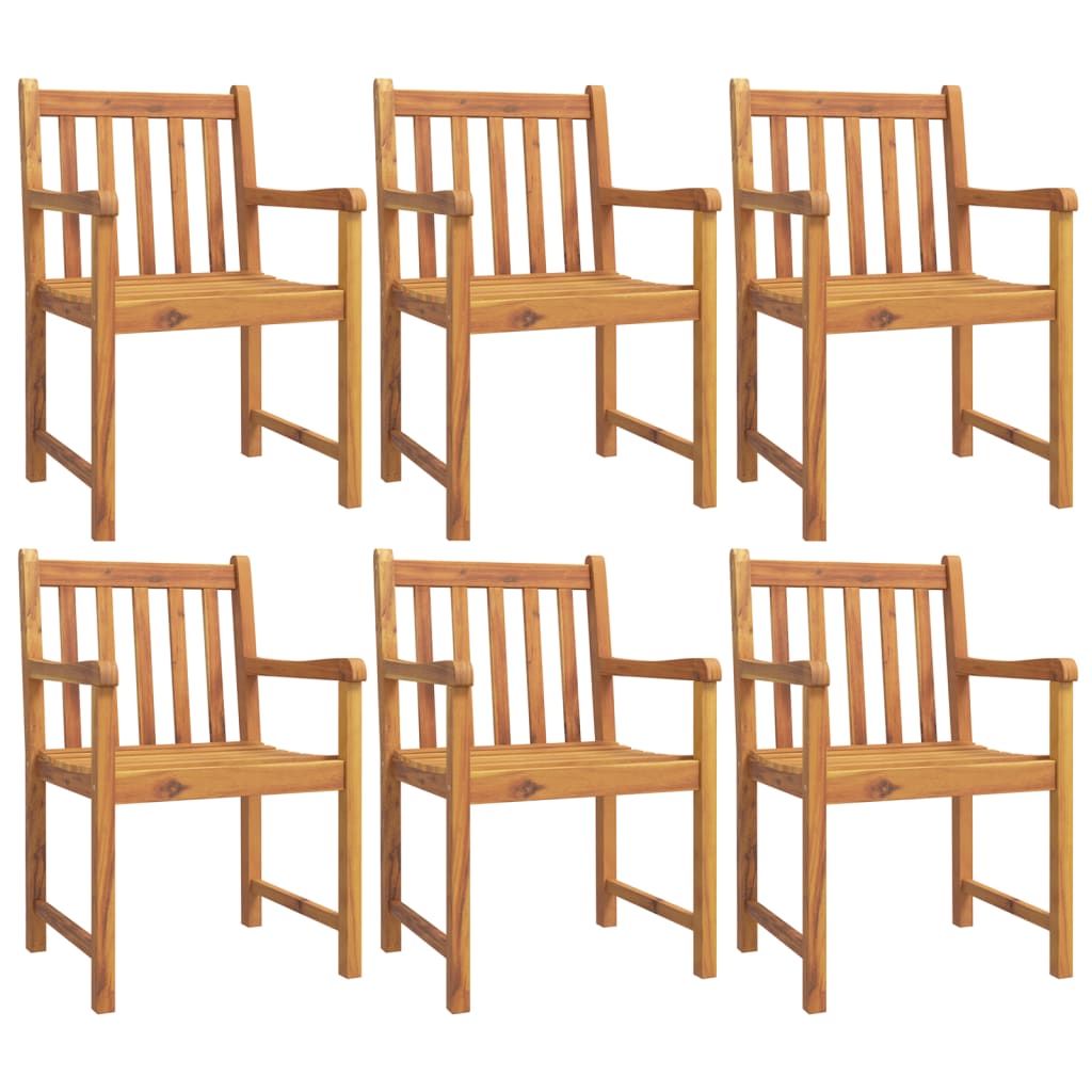 Chaises de jardin 8 pcs 56x55,5x90 cm bois d'acacia massif