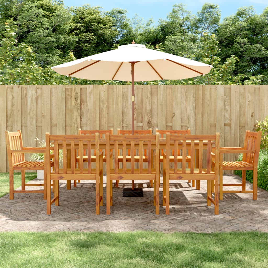 Chaises de jardin 8 pcs 56x55,5x90 cm bois d'acacia massif