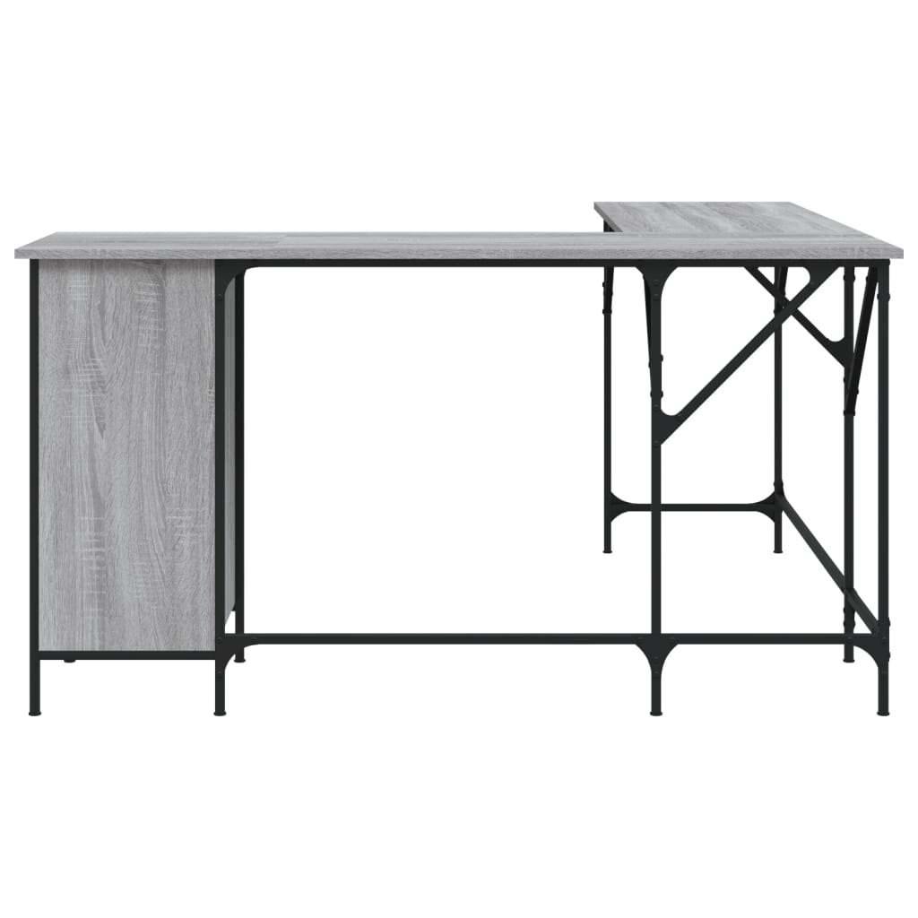 Bureau 141x141x75 cm bewerkt hout