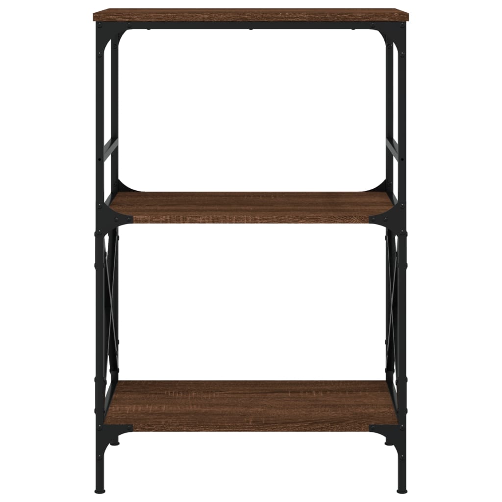 Boekenkast 3-laags 59x35x90,5 cm bewerkt hout