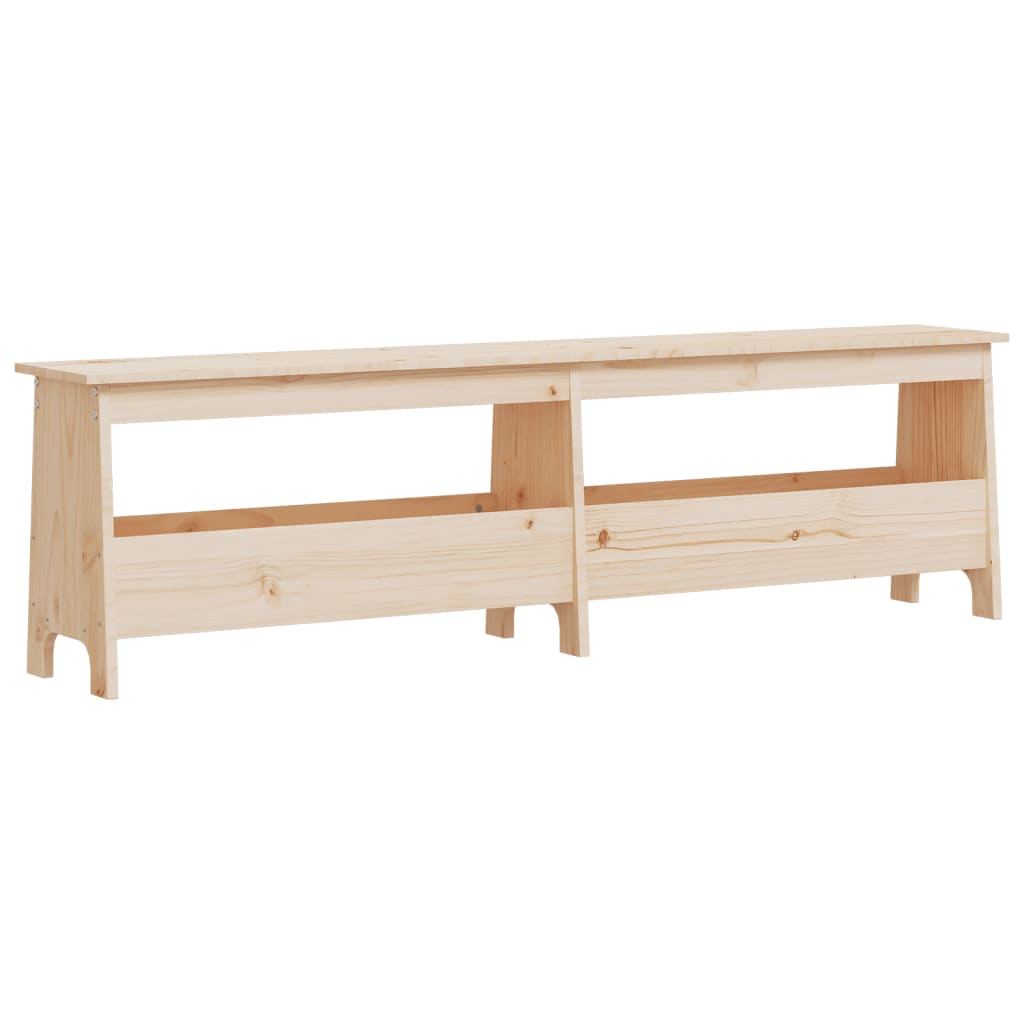 Banc d'entrée 60x28x45 cm en bois de pin massif