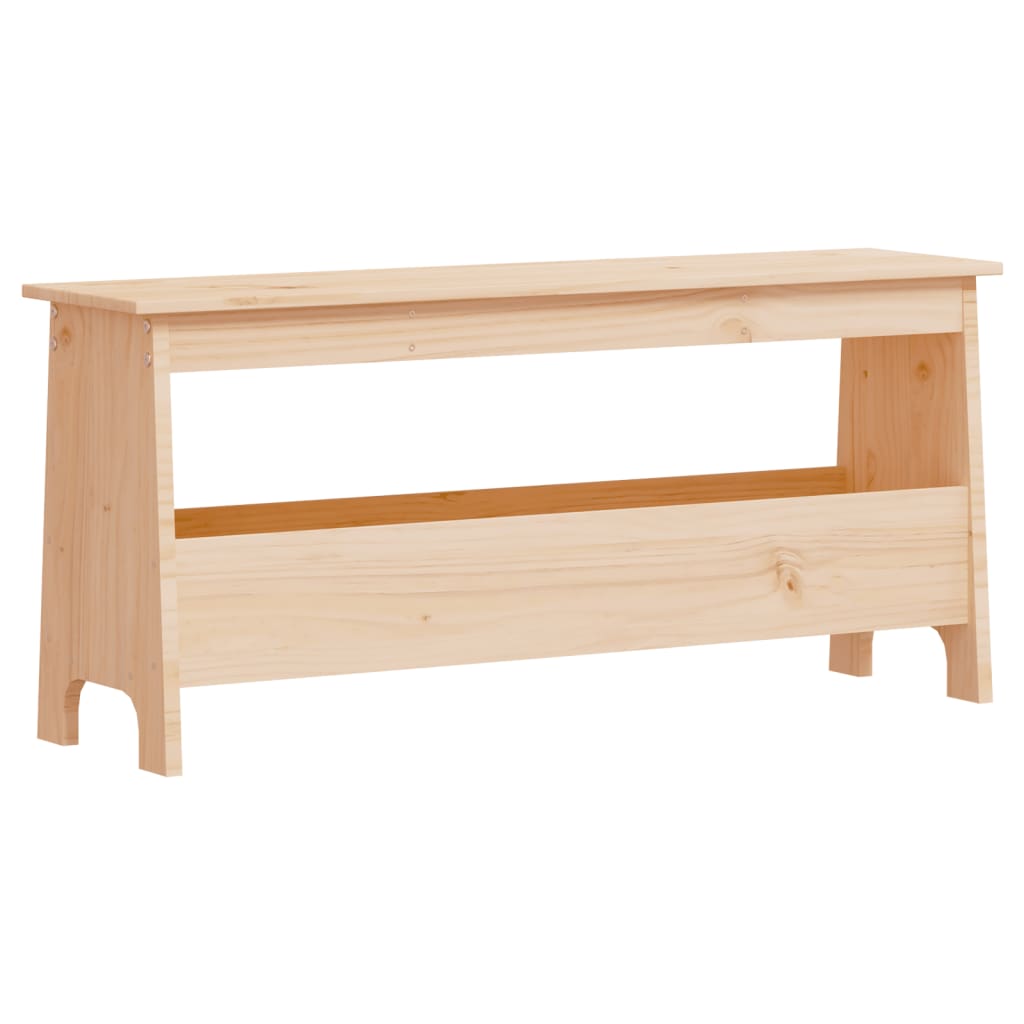 Banc d'entrée 60x28x45 cm en bois de pin massif