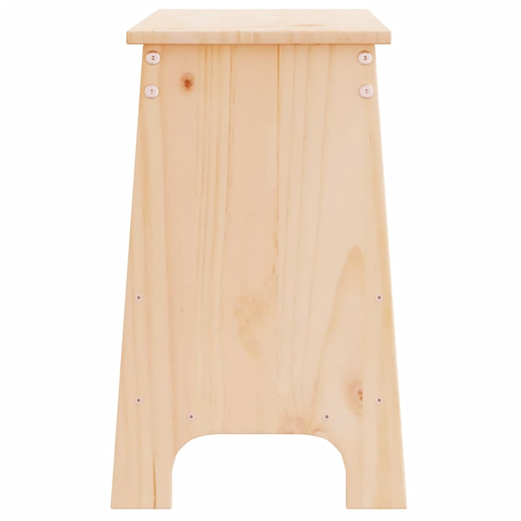 Banc d'entrée 60x28x45 cm en bois de pin massif