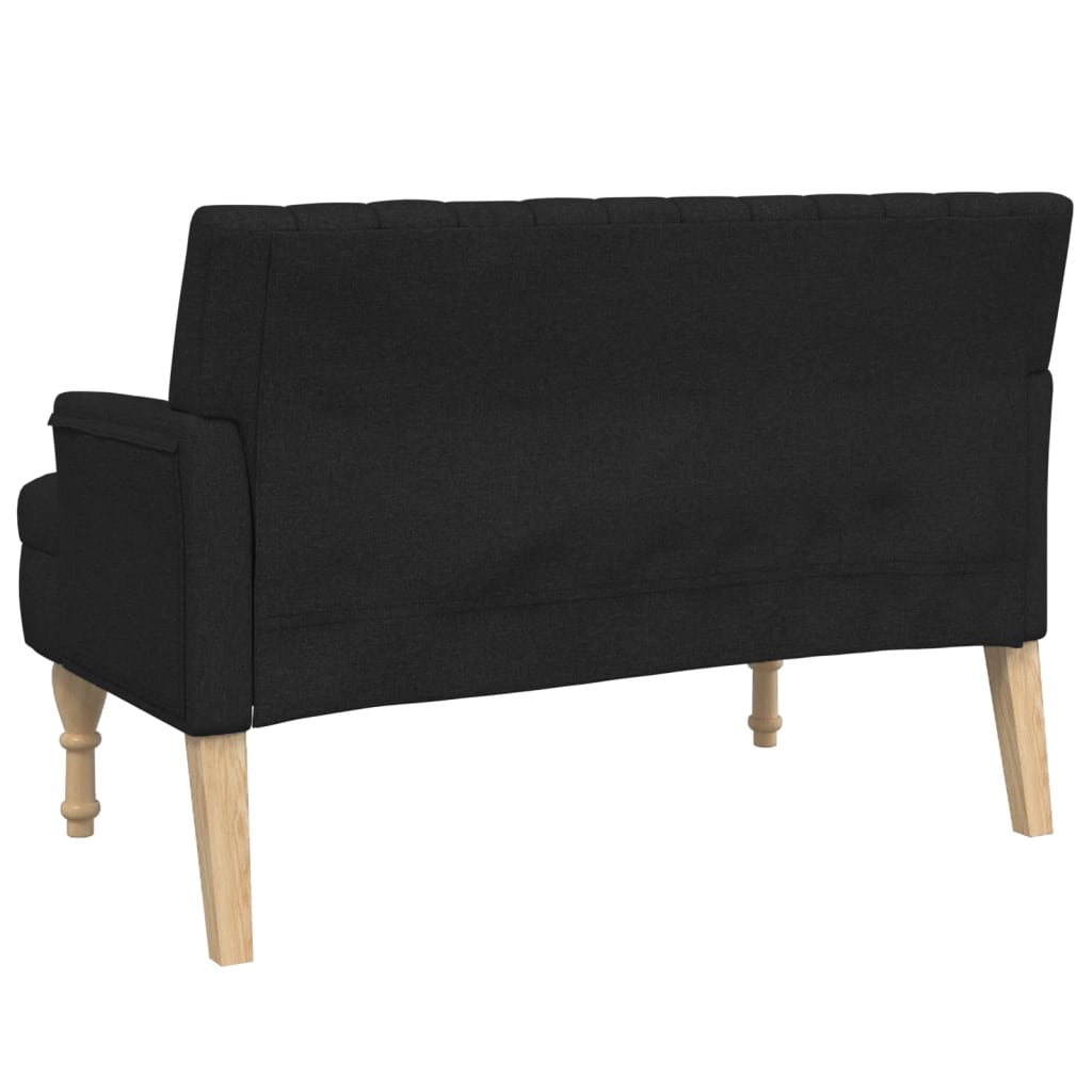 Banc avec coussins 113x64,5x75,5 cm en tissu