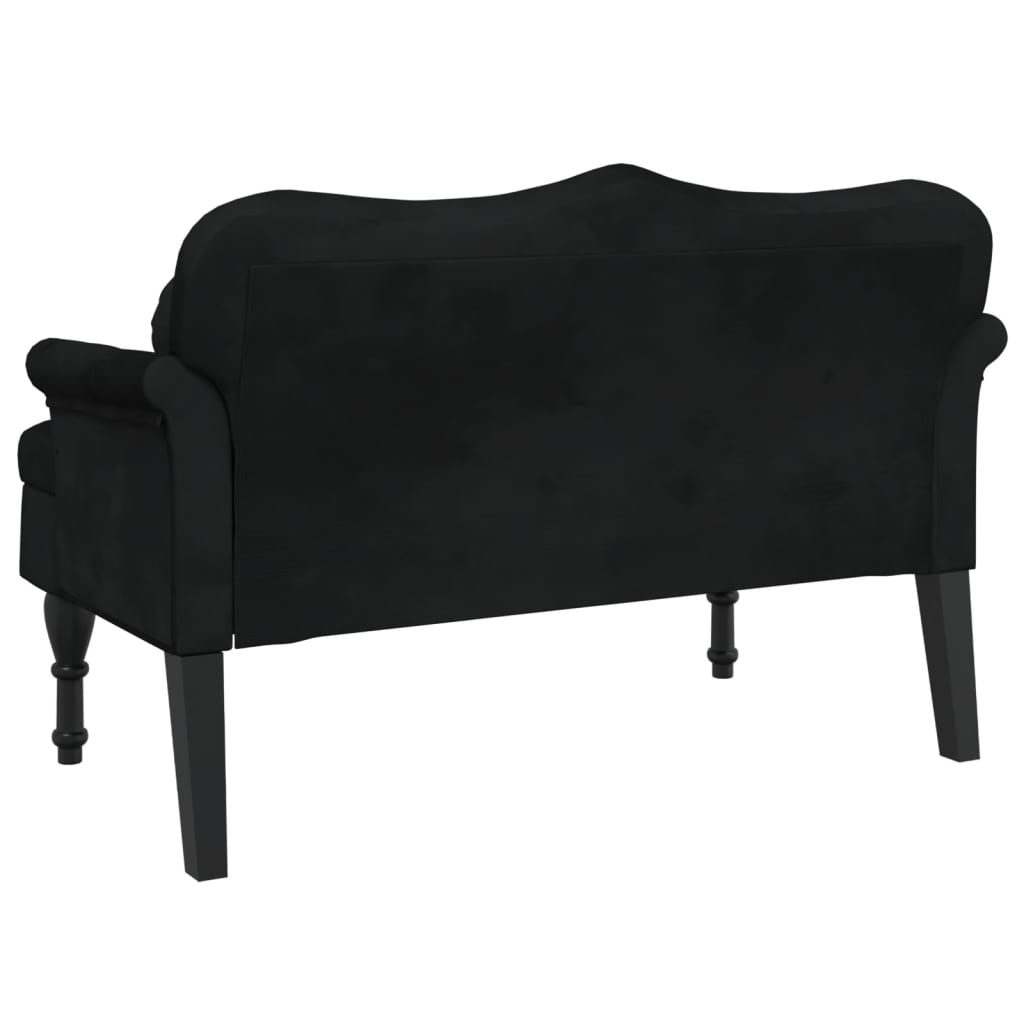 Banc avec coussins 120,5x65x75 cm velours