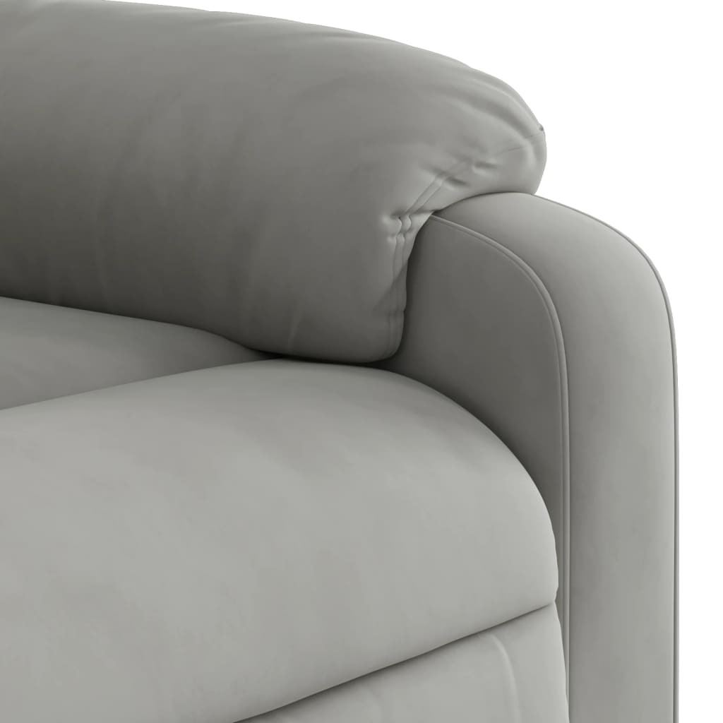 Fauteuil de massage en tissu microfibre à réglage électrique