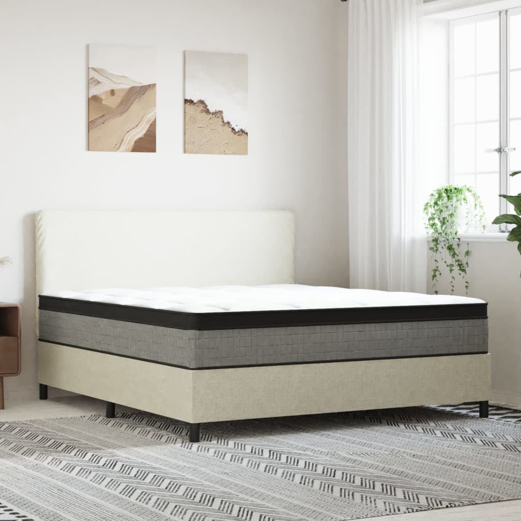 Matelas à ressorts ensachés mi-dur 200x200 cm