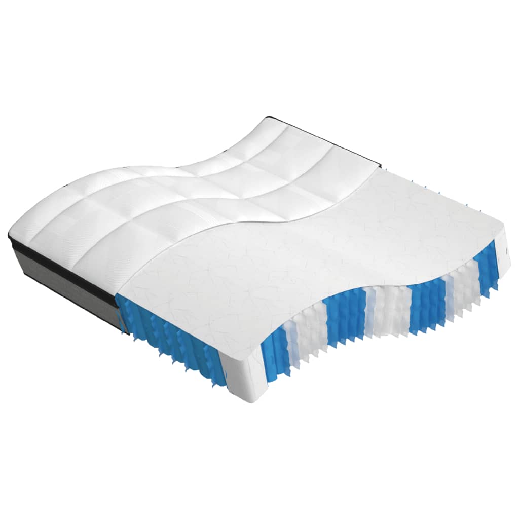 Matelas à ressorts ensachés mi-dur 200x200 cm