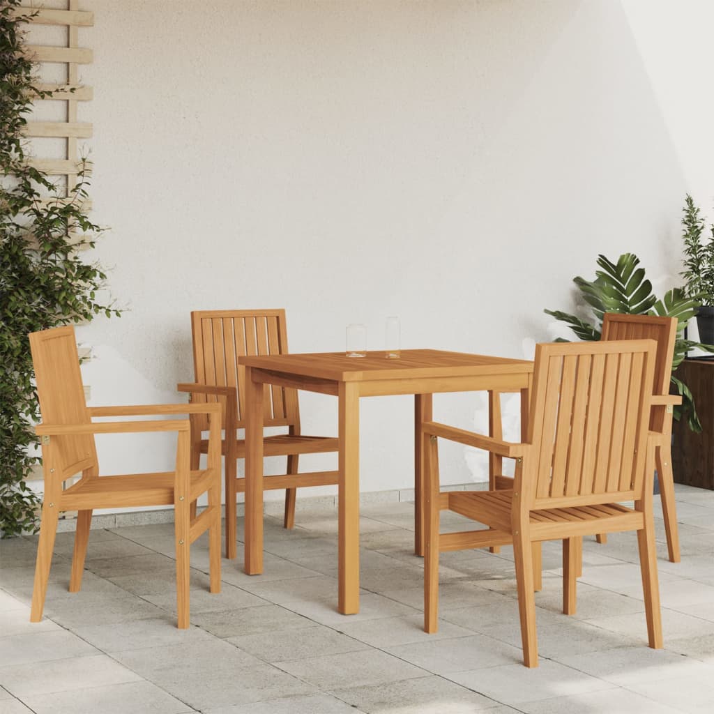 Ensemble de jardin 5 pièces en bois de teck massif