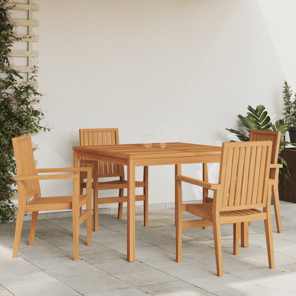 Ensemble de jardin 5 pièces en bois de teck massif