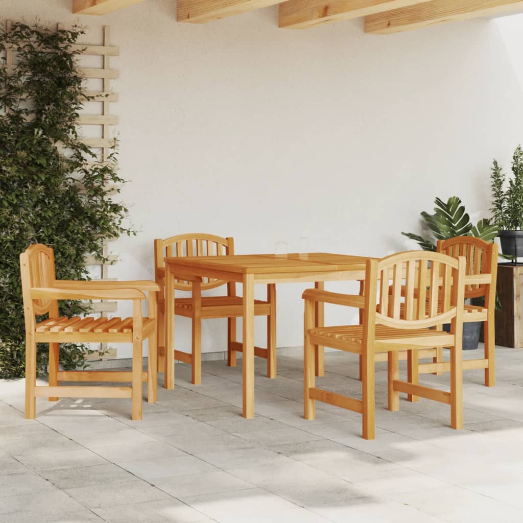 Ensemble de jardin 5 pièces en bois de teck massif