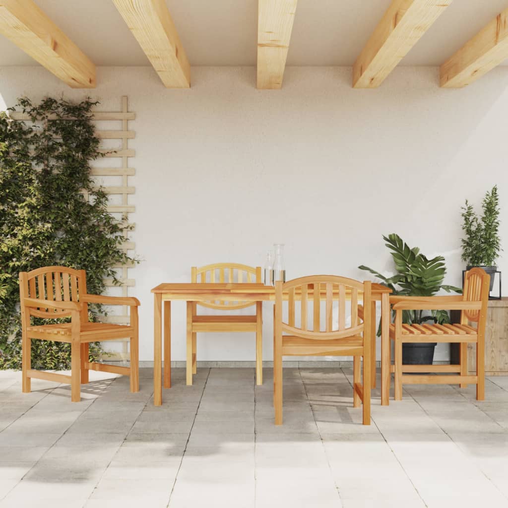 Ensemble de jardin 5 pièces en bois de teck massif